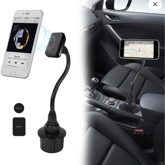 Macally Other - Macally Car Cup Holder Phone Mount with A Flexible Extra Long 8" Neck for iPhone